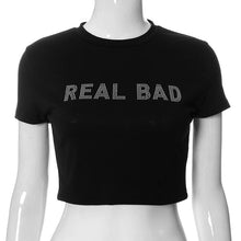 Cargar imagen en el visor de la galería, Baddie Crop Tee - Diamond Delicates
